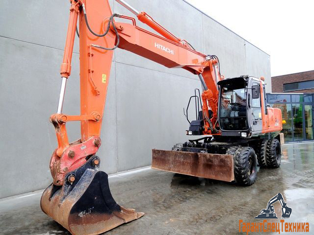 Колесный экскаватор Hitachi ZX180W